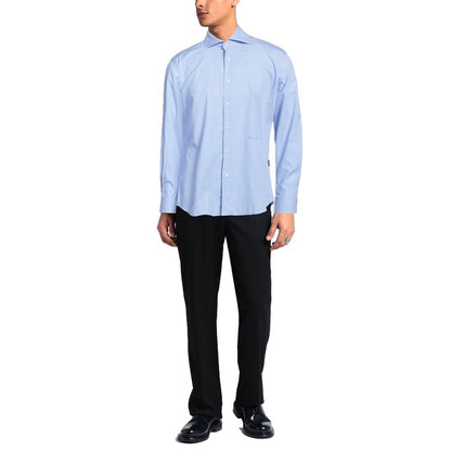 Aquascutum Elegant Cotton Shirt with Iconic Embroidery