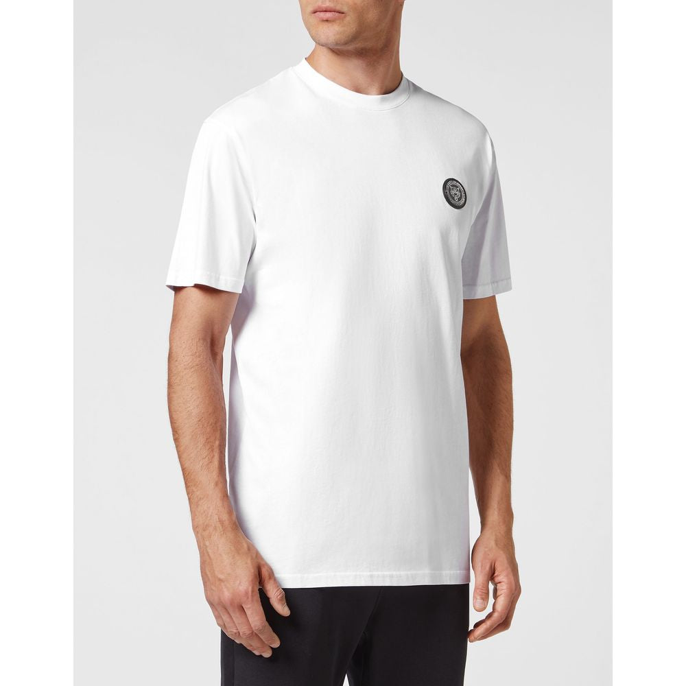 Plein Sport Sleek Cotton Tee with Signature Detailing