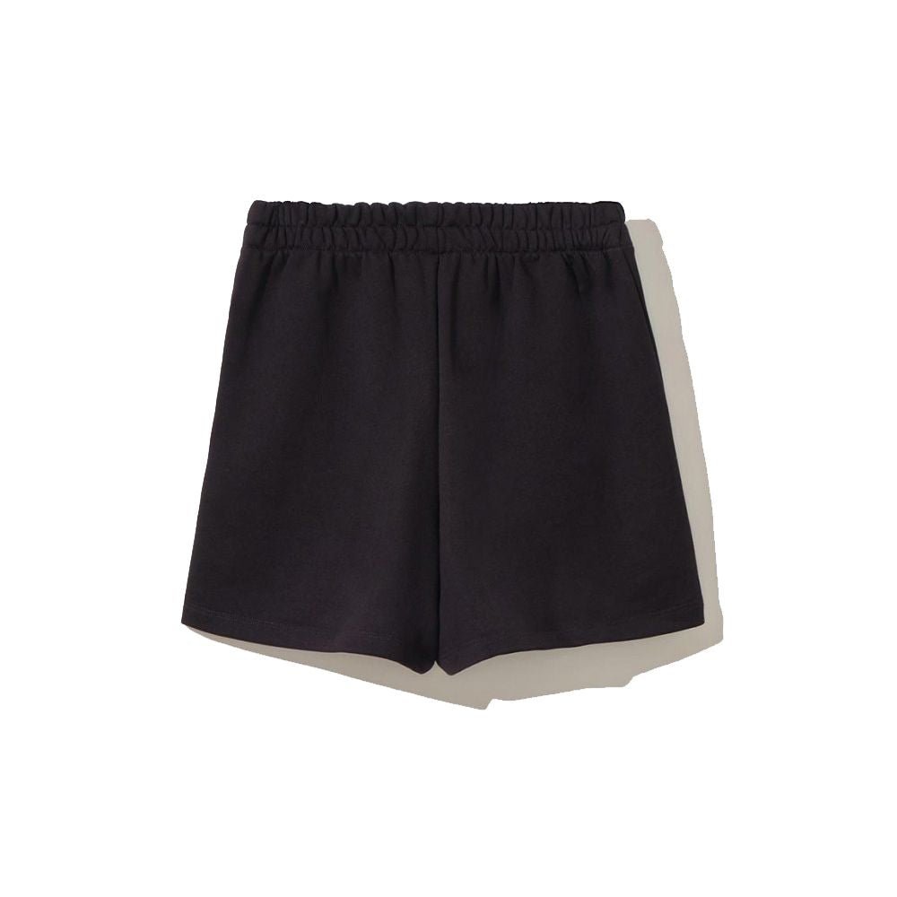 Comme Des Fuckdown Chic Black Cotton Shorts with Side Pockets