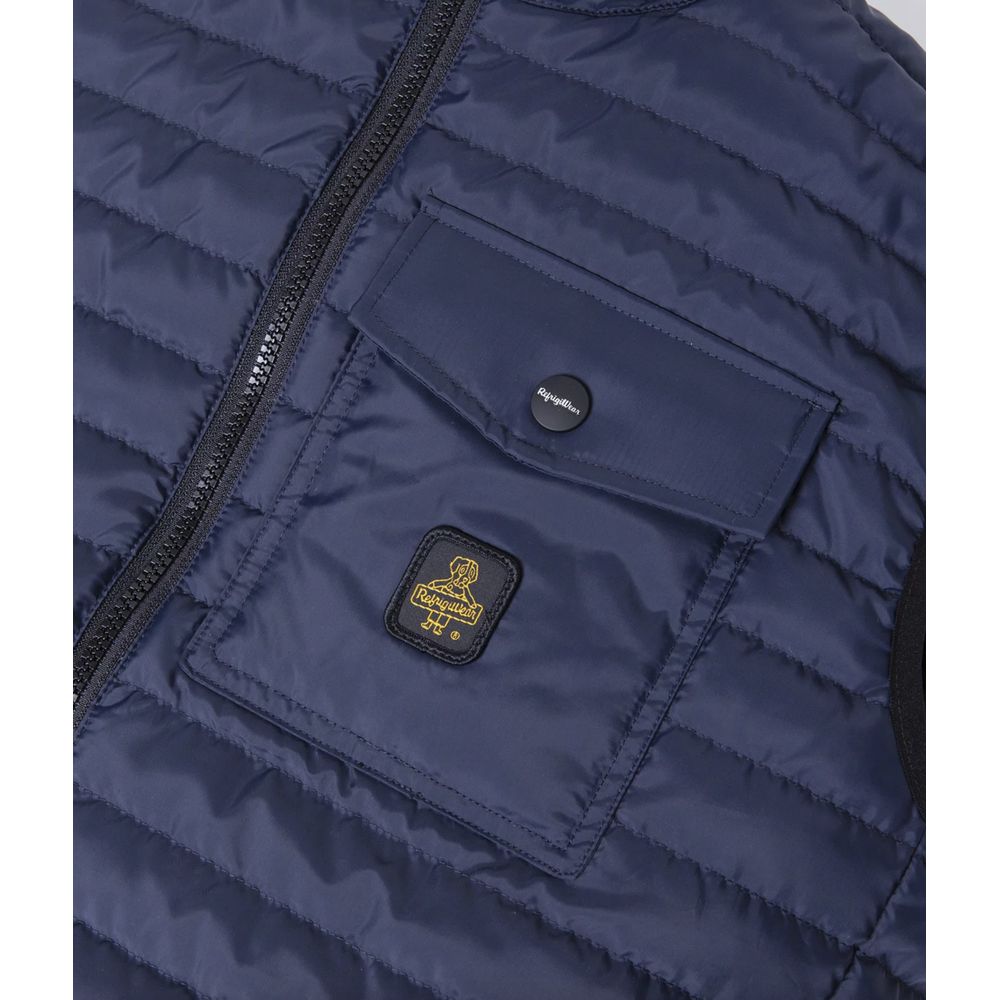 Refrigiwear Elegant Men's Down Vest in Sumptuous Blue