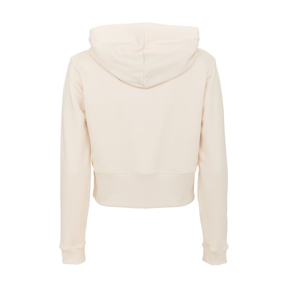 Imperfect Beige Rhinestone Logo Hoodie