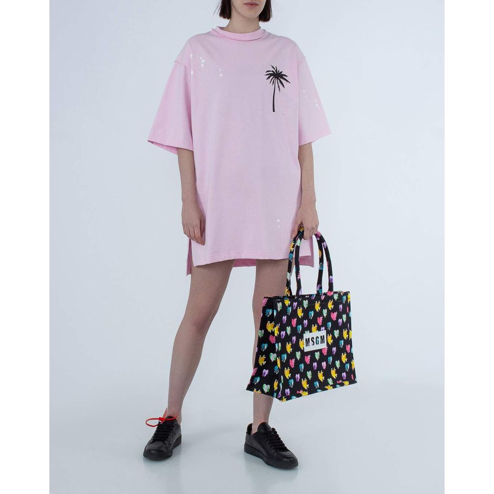 Comme Des Fuckdown Pink Cotton Women Dress