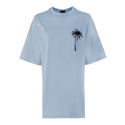 Comme Des Fuckdown Light Blue Cotton Women Dress