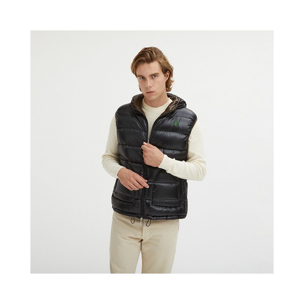 Centogrammi Reversible Hooded Duck Feather Vest