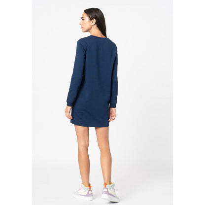 Love Moschino Blue Cotton Women Dress