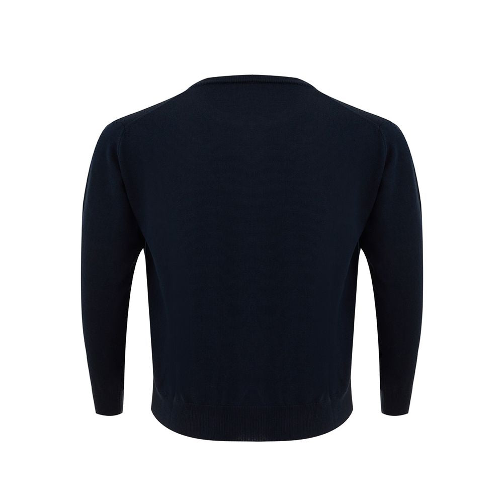 FERRANTE Elegant Blue Wool Sweater for Men