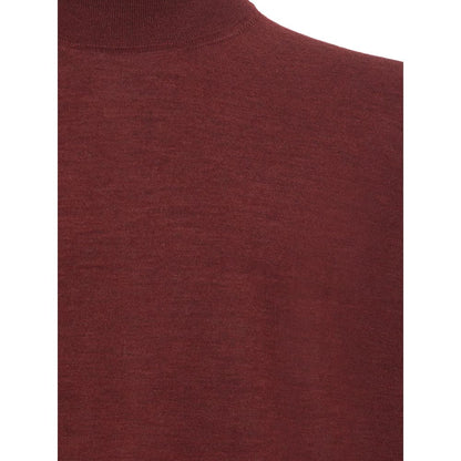 Colombo Elegant Cashmere Red Sweater for Men - PANTERA STORES