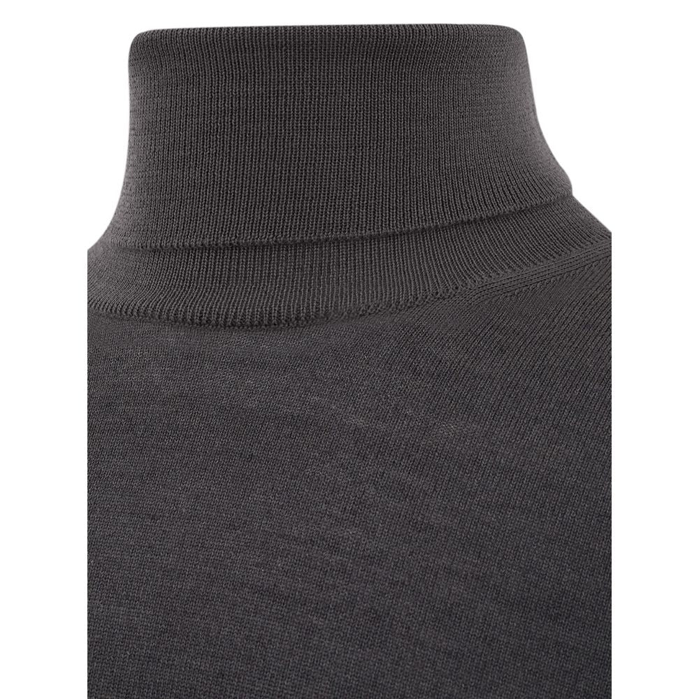 FERRANTE Elegant Gray Wool Sweater for Men