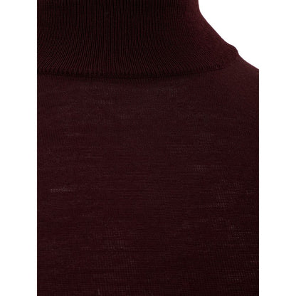 FERRANTE Elegant Red Woolen Luxury Sweater for Men