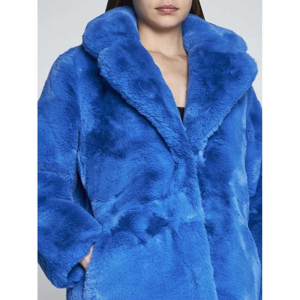 Apparis Chic Sapphire Eco-Fur Jacket – Unparalleled Warmth