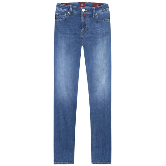 Tramarossa Light Blue Cotton Men Jean