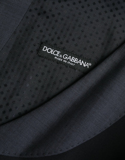 Dolce & Gabbana Black Wool Waistcoat Dress Formal Vest