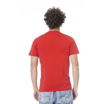 Cavalli Class Red Cotton Men T-Shirt