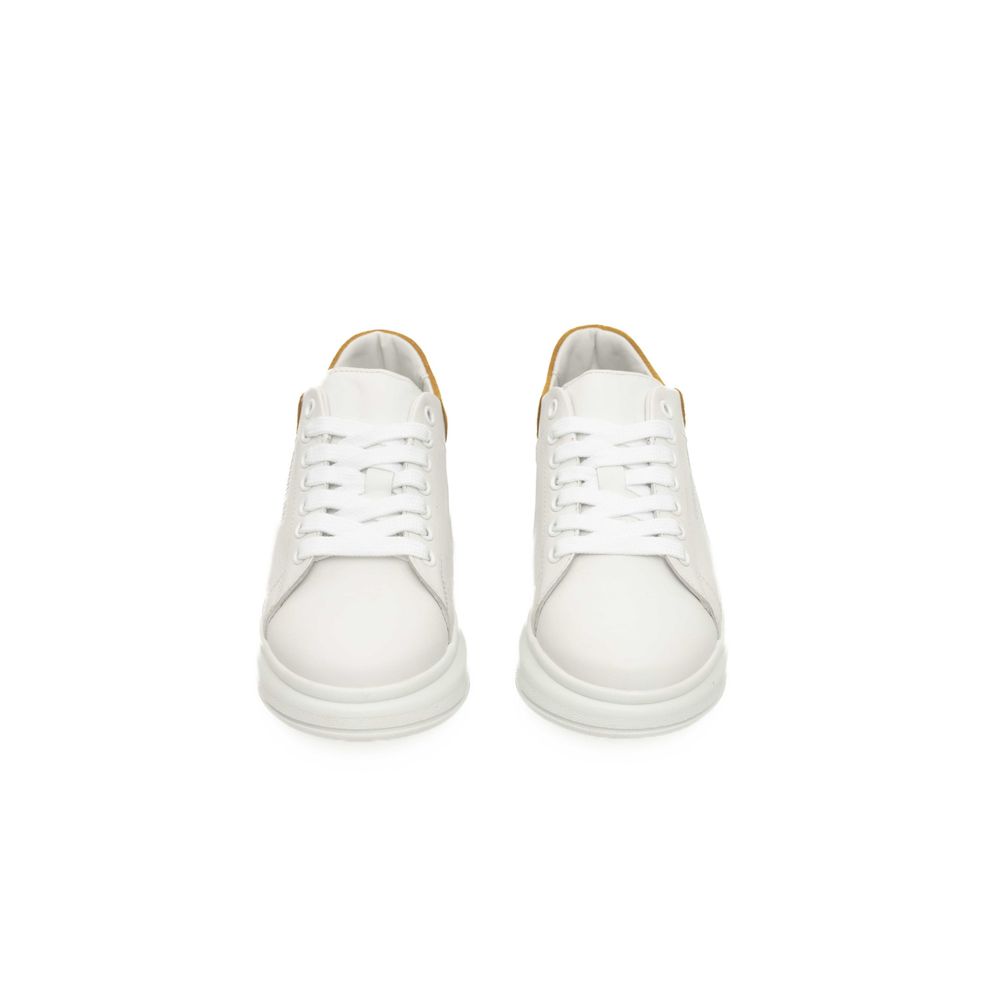 Cerruti 1881 White Leather Women Sneaker