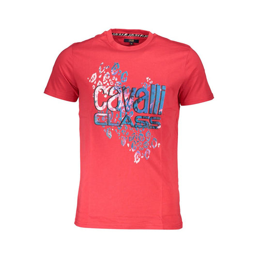 Cavalli Class Red Cotton T-Shirt - PANTERA STORES