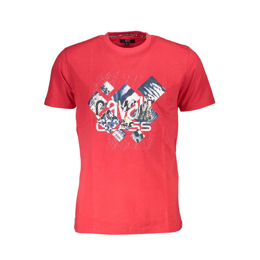 Cavalli Class Red Cotton T-Shirt - PANTERA STORES