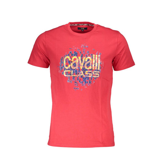 Cavalli Class Red Cotton T-Shirt - PANTERA STORES