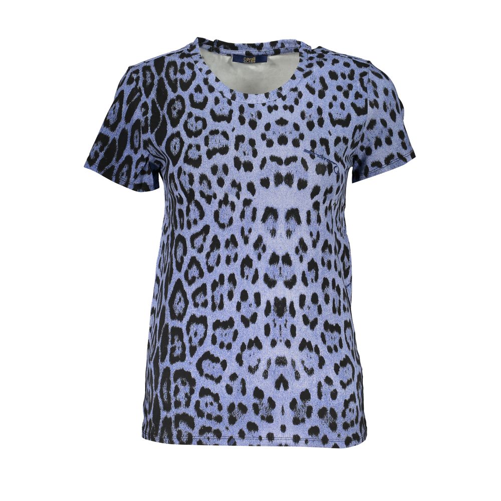 Cavalli Class Light Blue Cotton Tops & T-Shirt