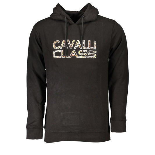 Cavalli Class Black Cotton Sweater - PANTERA STORES