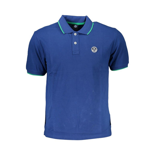 North Sails Blue Cotton Polo Shirt