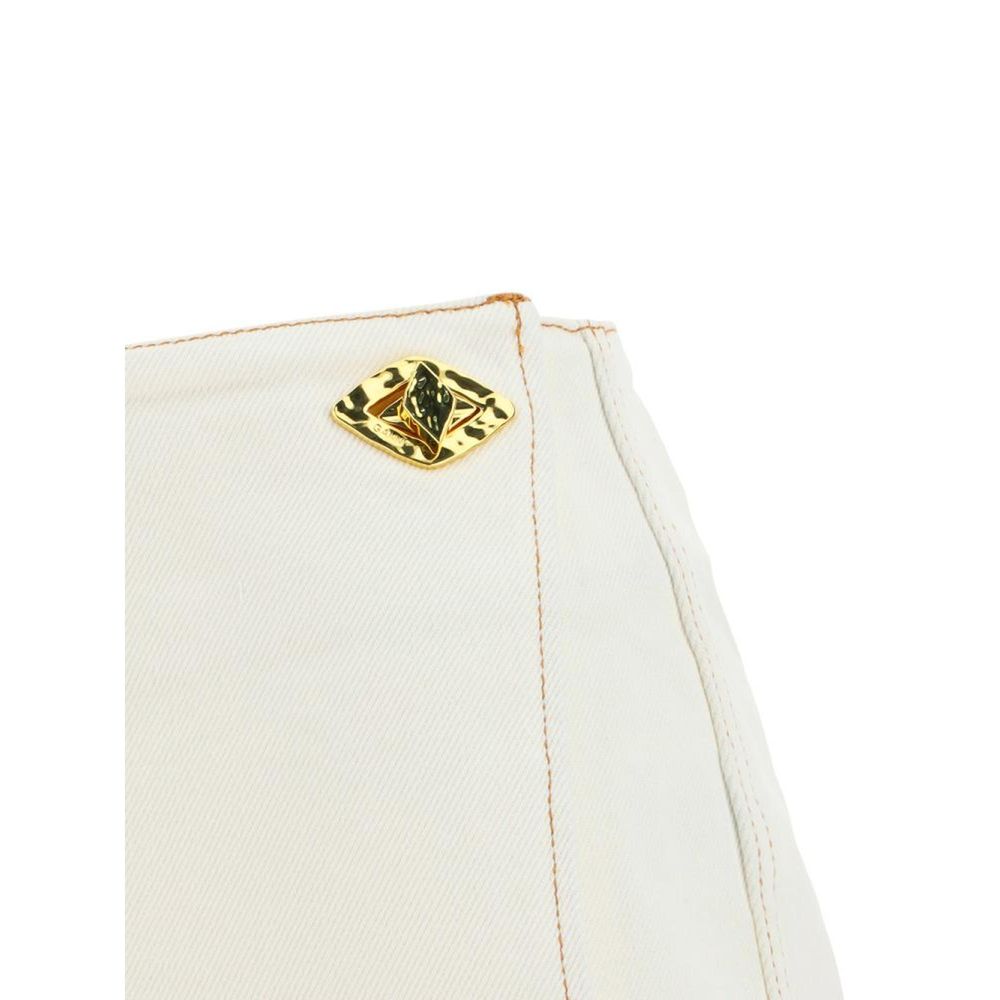 Ganni White Skirt