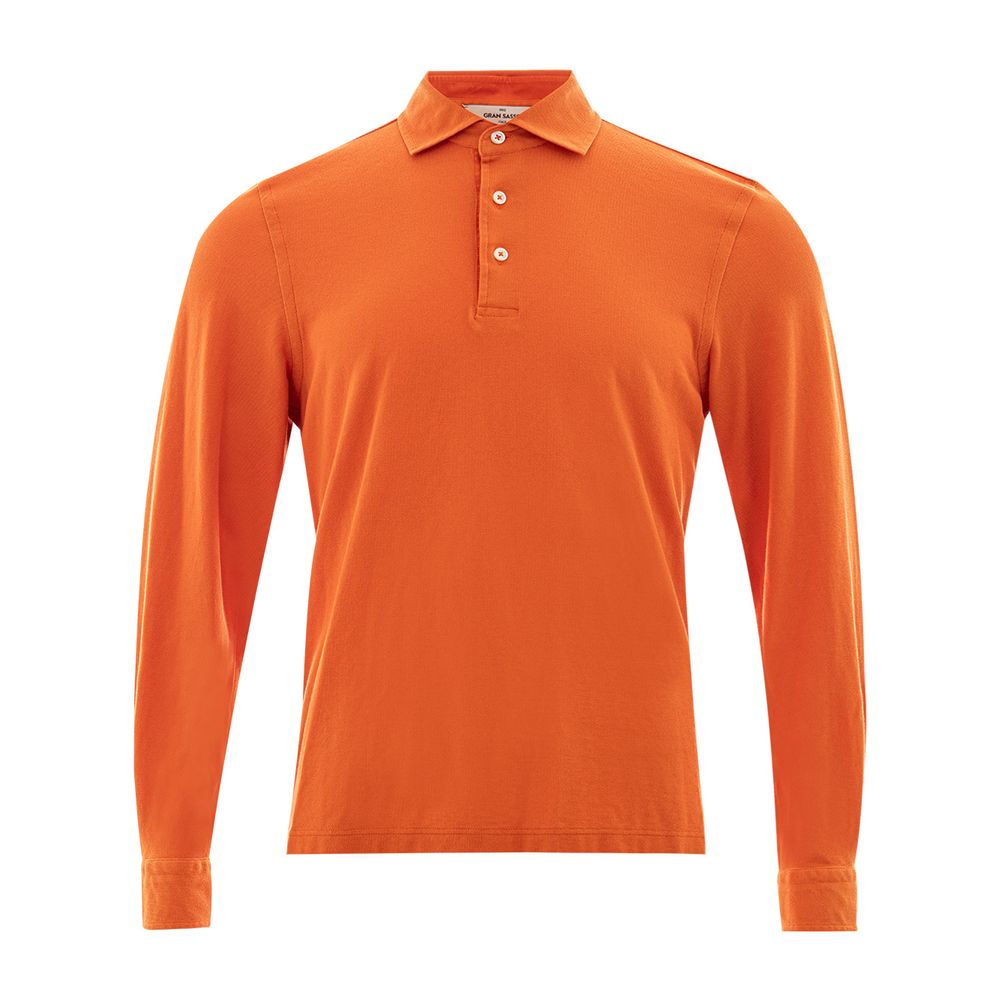 Gran Sasso Elegant Orange Cotton Polo for Men