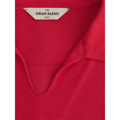 Gran Sasso Elegant Fuchsia Silk Polo Shirt for Men