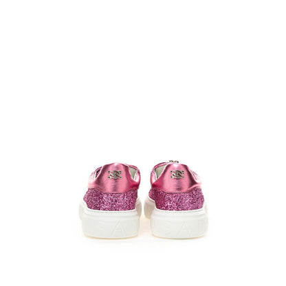 Casadei Fuchsia Leather Sneaker