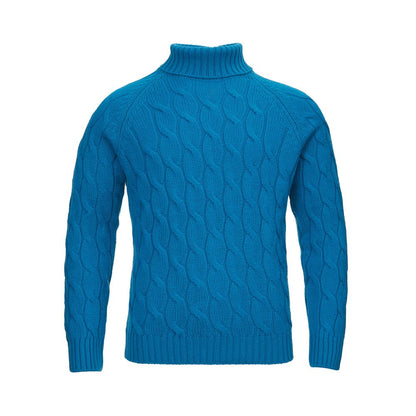 Gran Sasso Elegant Blue Wool Sweater