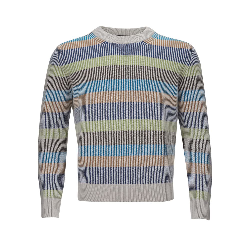 Gran Sasso Elegant Multicolor Cashmere Sweater for Men