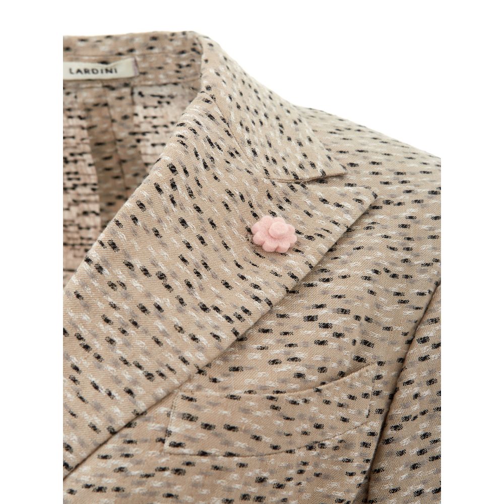 Lardini Chic Beige Linen Jacket