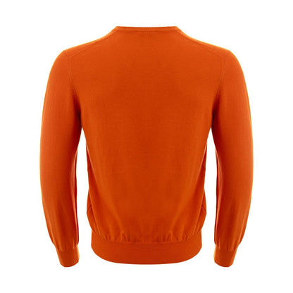 Gran Sasso Elegant Cotton Orange Sweater for Men