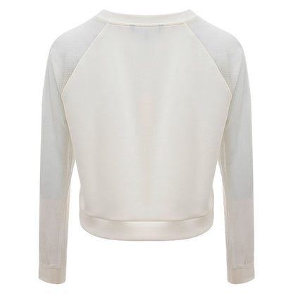 Armani Exchange Elegant White Polyamide Sweater