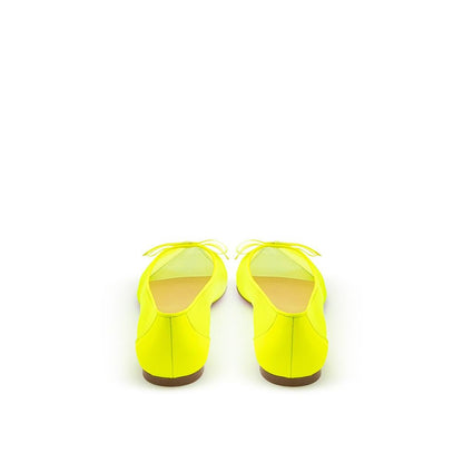 Christian Louboutin Sunshine Yellow Mesh Flat Elegance