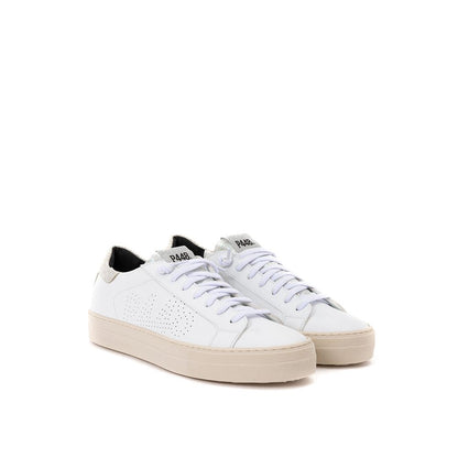 P448 White Leather Sneakers Elegant Casual Footwear