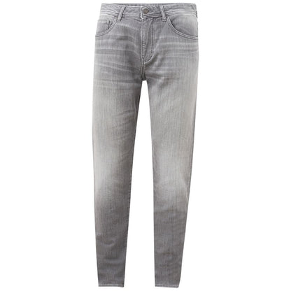 Armani Exchange Sleek Gray Cotton Denim Essentials