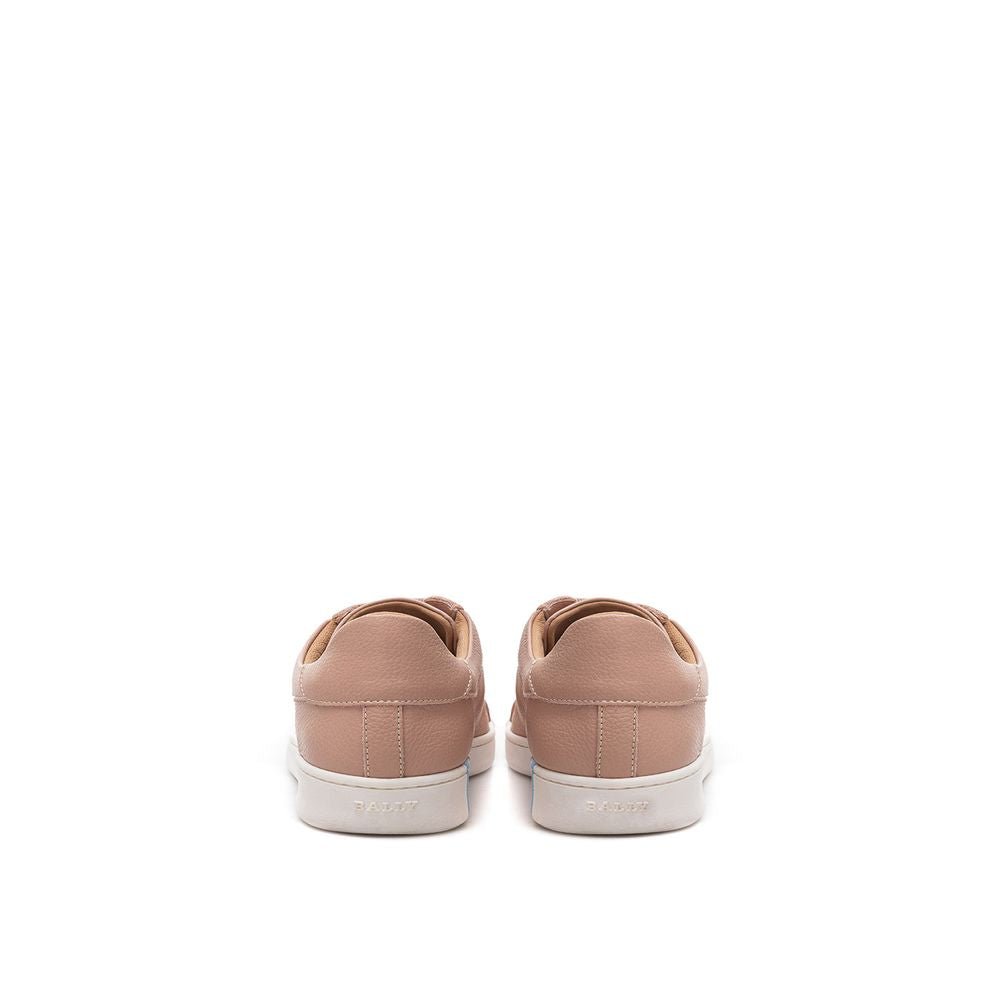 Bally Elegant Pink Leather Sneakers