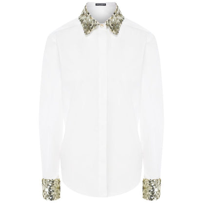 Dolce & Gabbana White Cotton Shirt