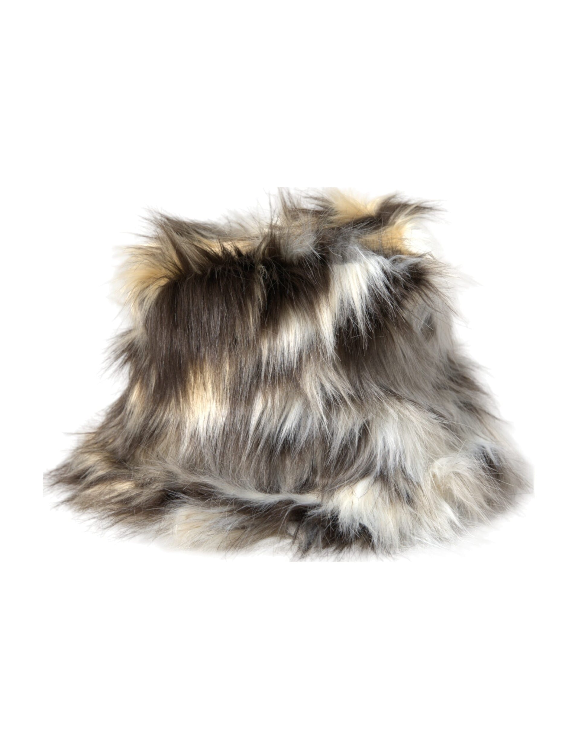 Dolce & Gabbana Multicolor Acrylic Fur Women Bucket Hat