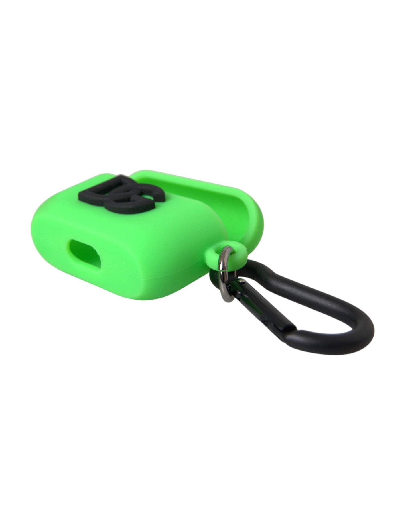 Dolce & Gabbana Neon Green Silicone Logo Embossed Airpods Case