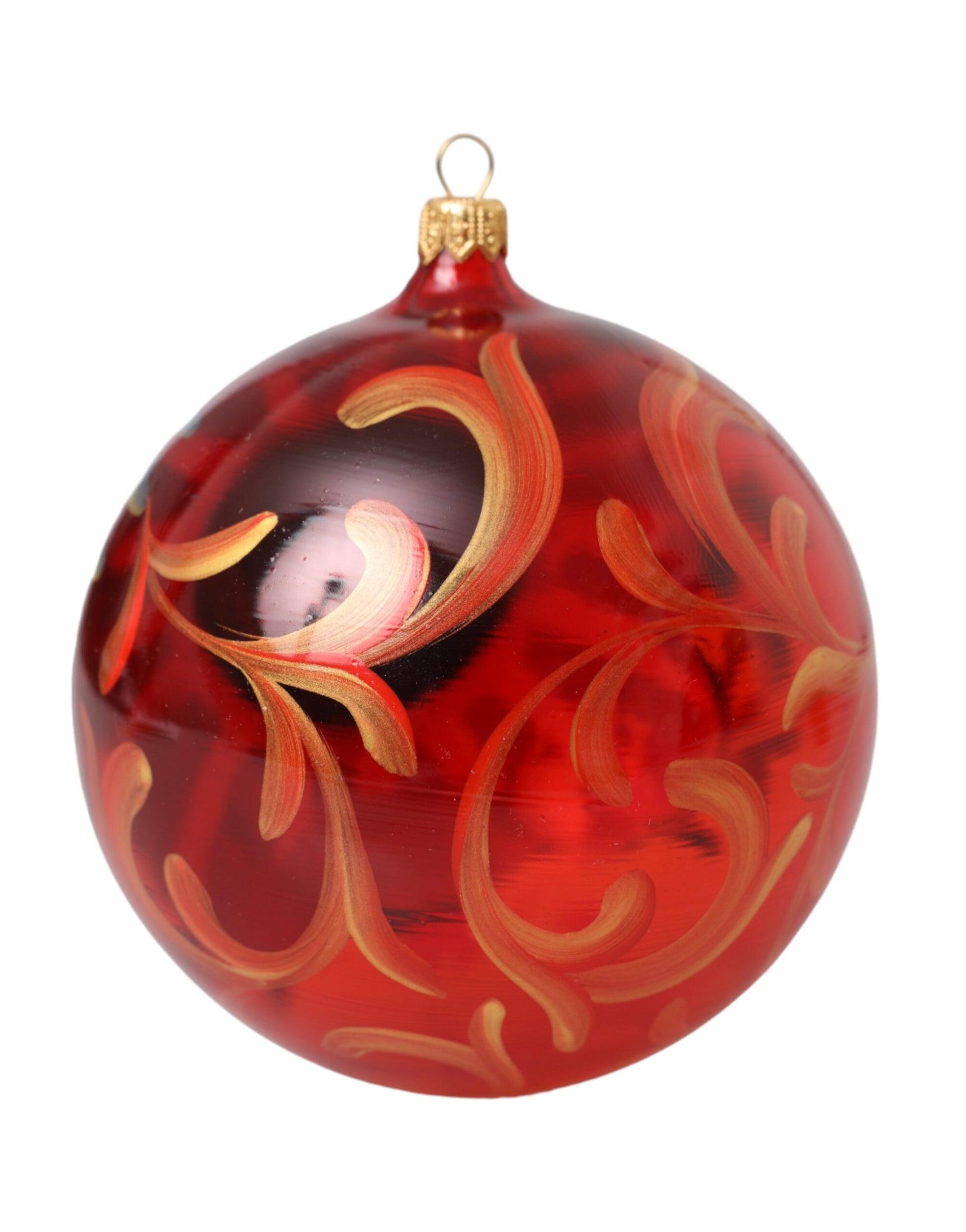 Dolce & Gabbana Multicolor Carretto Print Round Ornament Christmas Ball