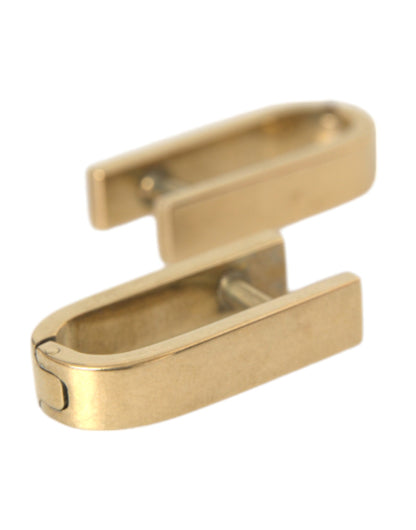 Dolce & Gabbana Gold Plated Metal Brass Pin Men Cufflinks