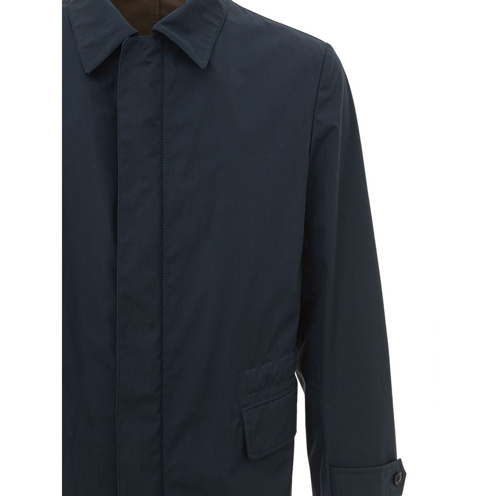 Brioni Blue Cotton Jacket