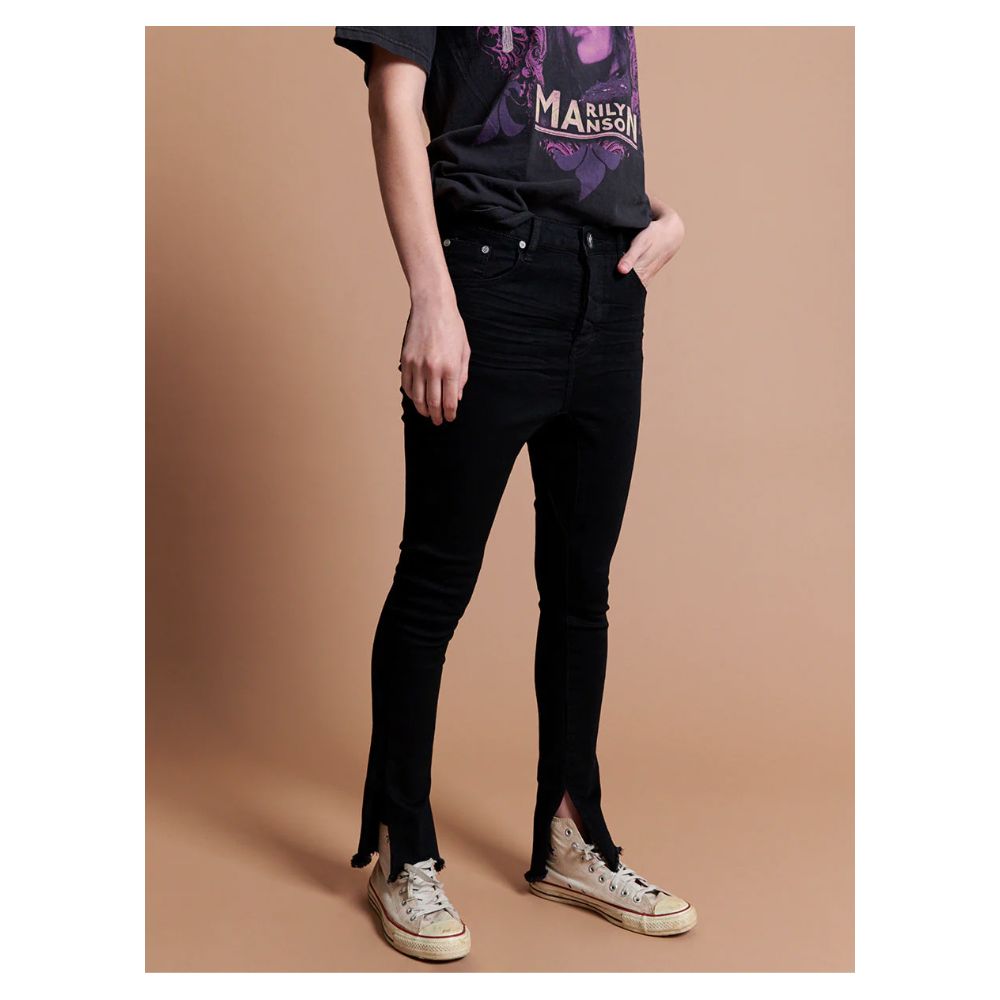 One Teaspoon Black Cotton Jeans & Pant