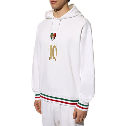 Dolce & Gabbana White Cotton Sweater