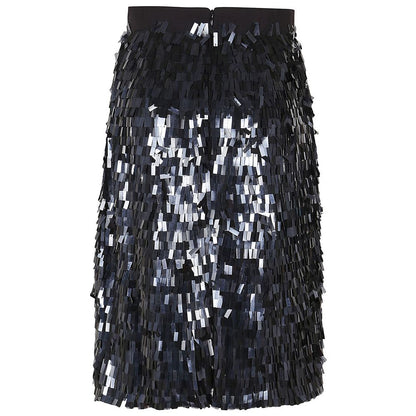 PINKO Black Polyester Skirt