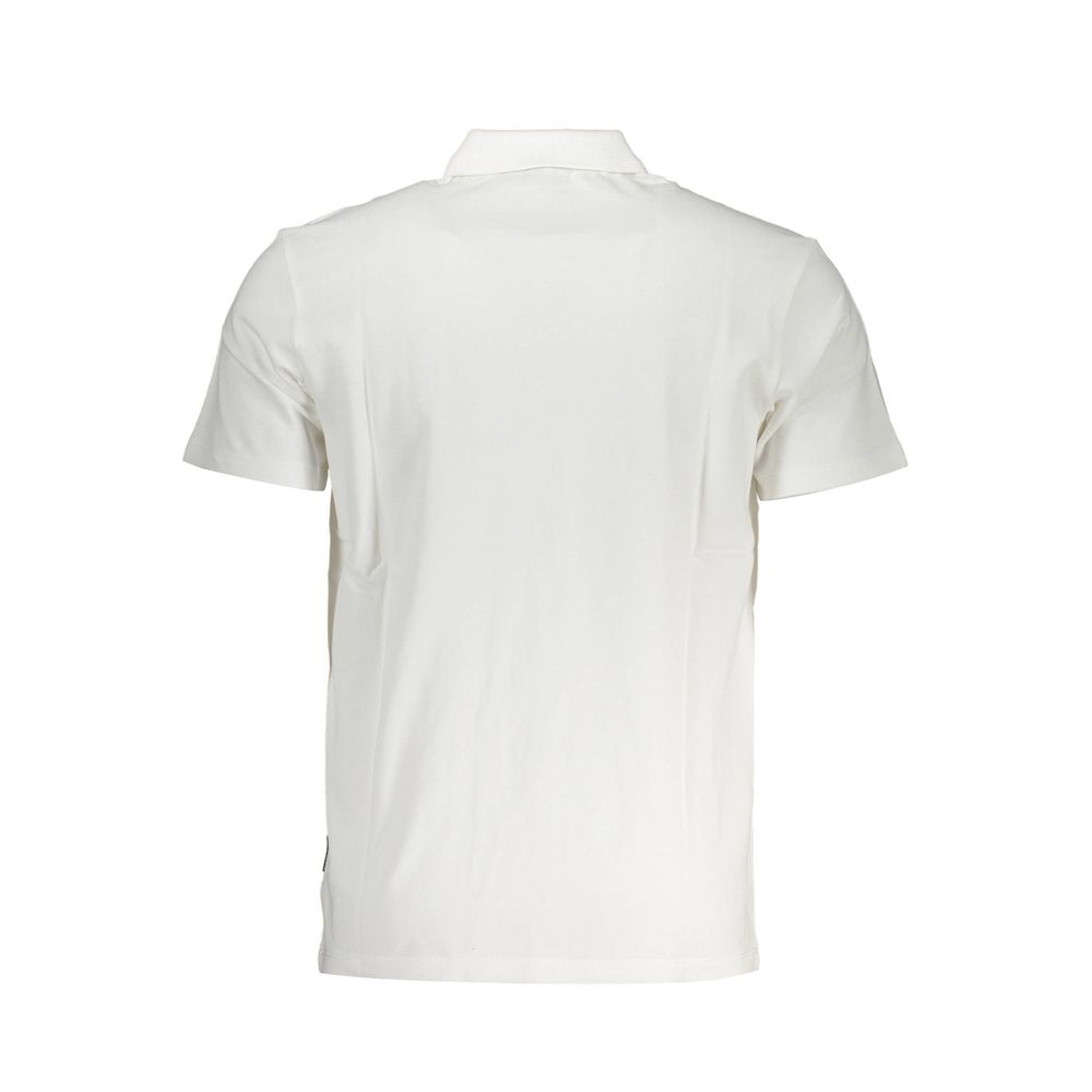 Napapijri Elegant White Short-Sleeved Polo