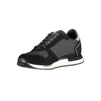 Napapijri Sleek Black Sneakers with Logo Accent