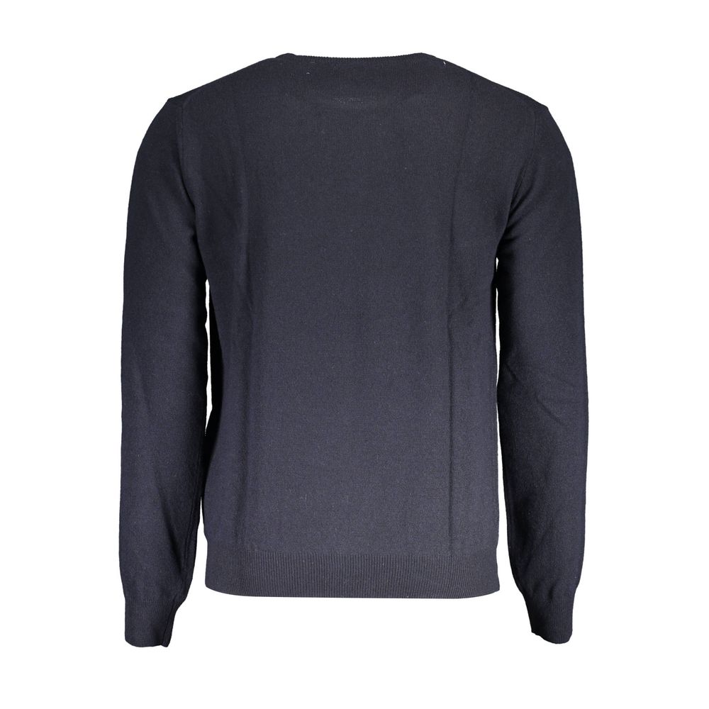 La Martina Elegant Blue Wool-Blend Sweater for Men