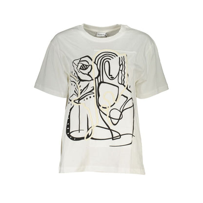 Desigual White Cotton Tops & T-Shirt